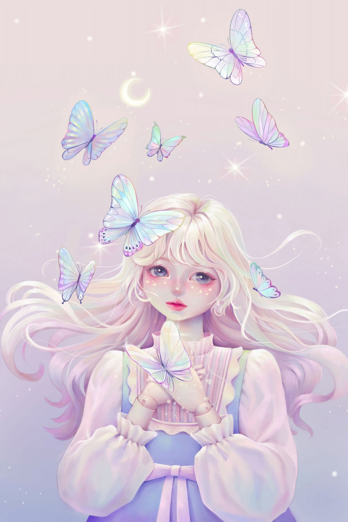 Fantasy Fairy Doll Poster och Canvastavla