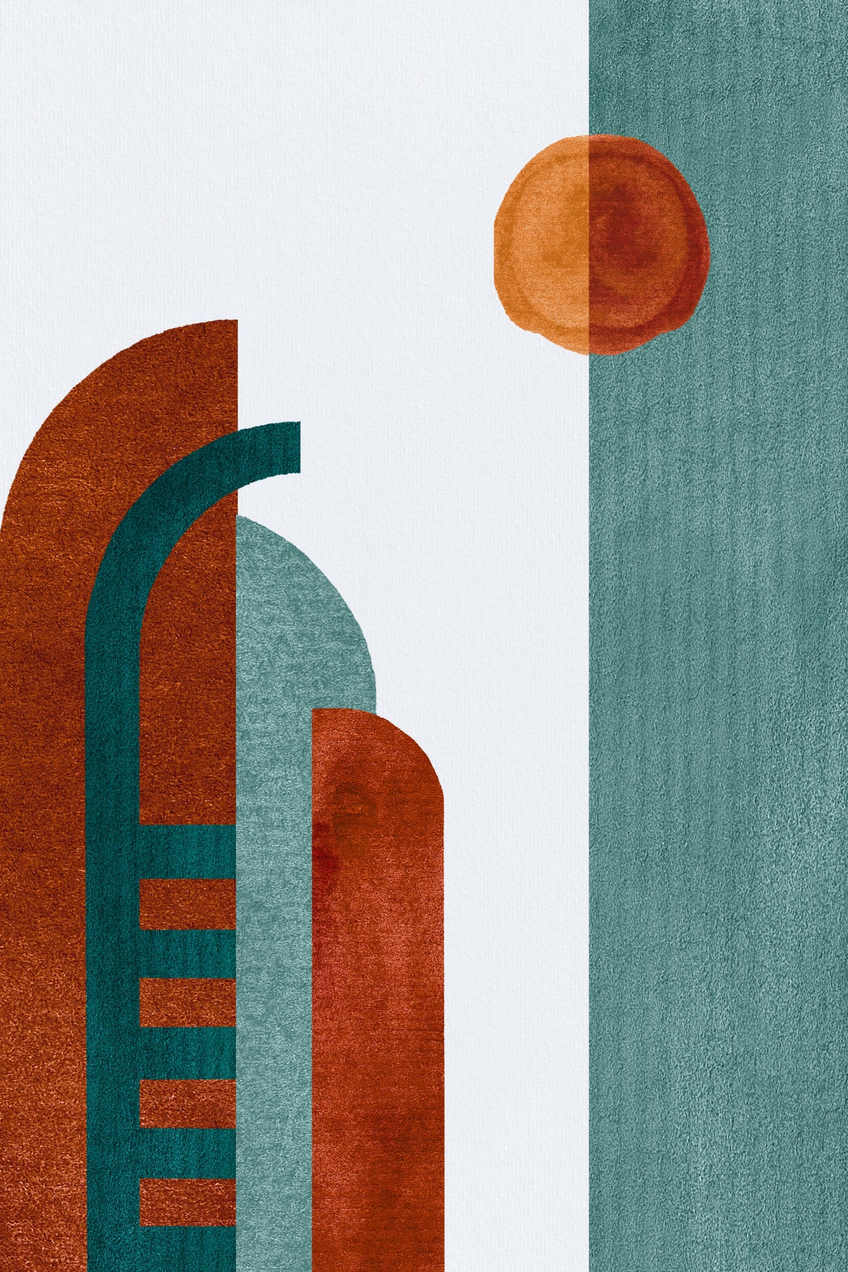 Modern Landscape Poster och Canvastavla