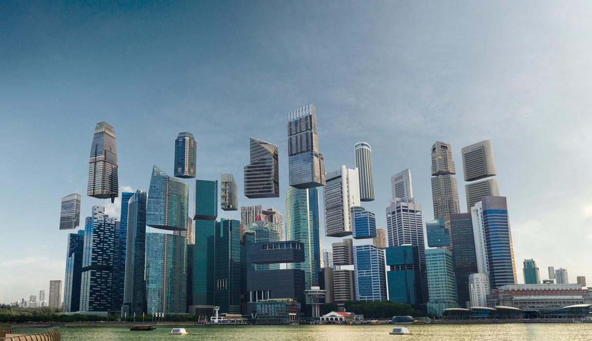 Floating City Poster och Canvastavla