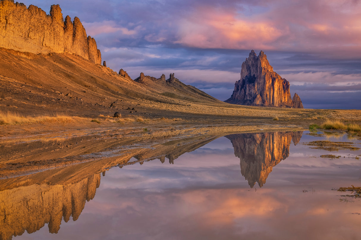 Reflection of Shiprock Poster och Canvastavla