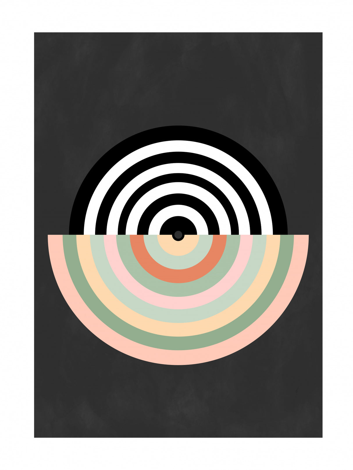 3x4 Aspectratio Pinkgreen33 Poster och Canvastavla