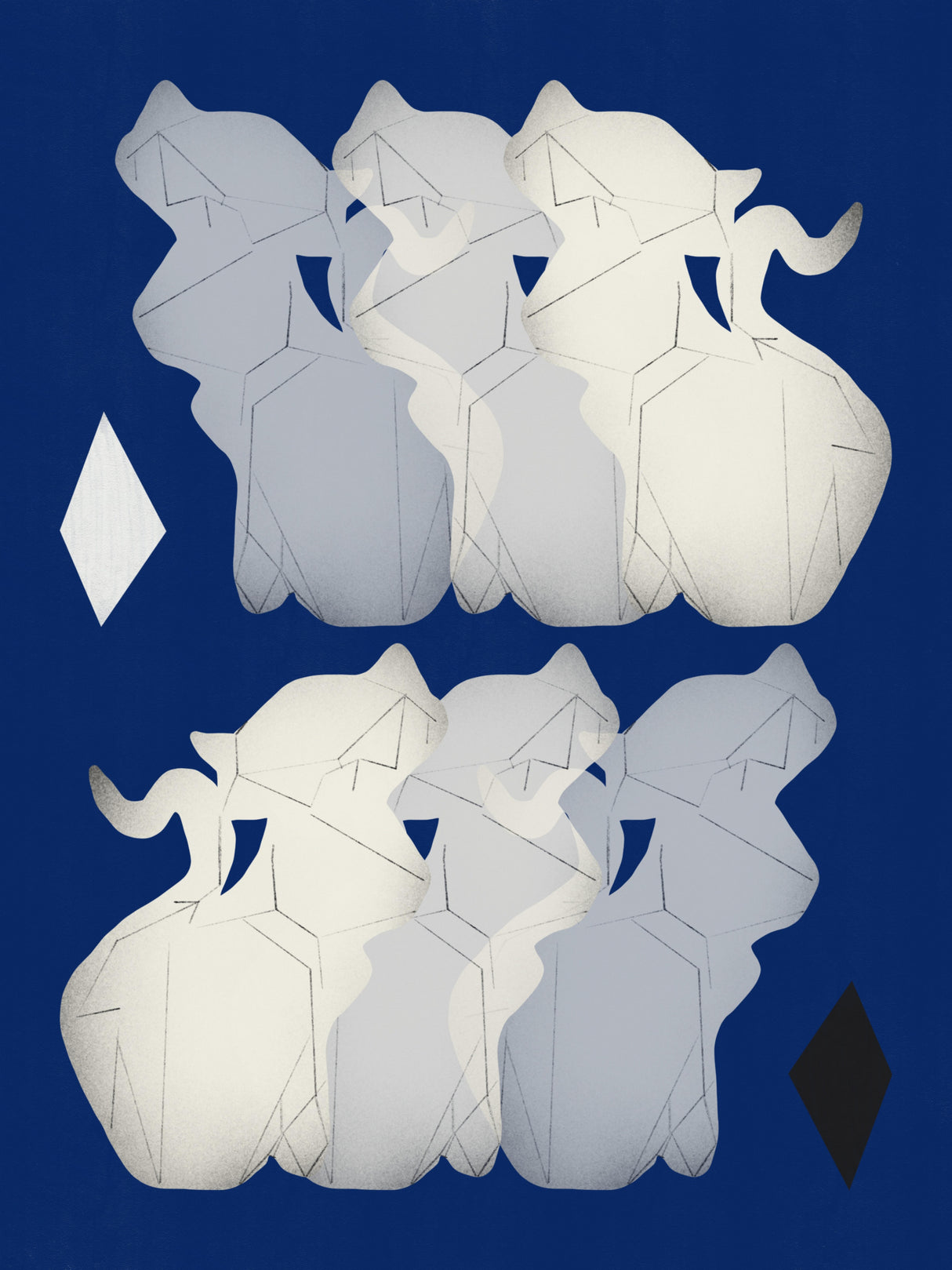 Cats Like Diamond Poster och Canvastavla