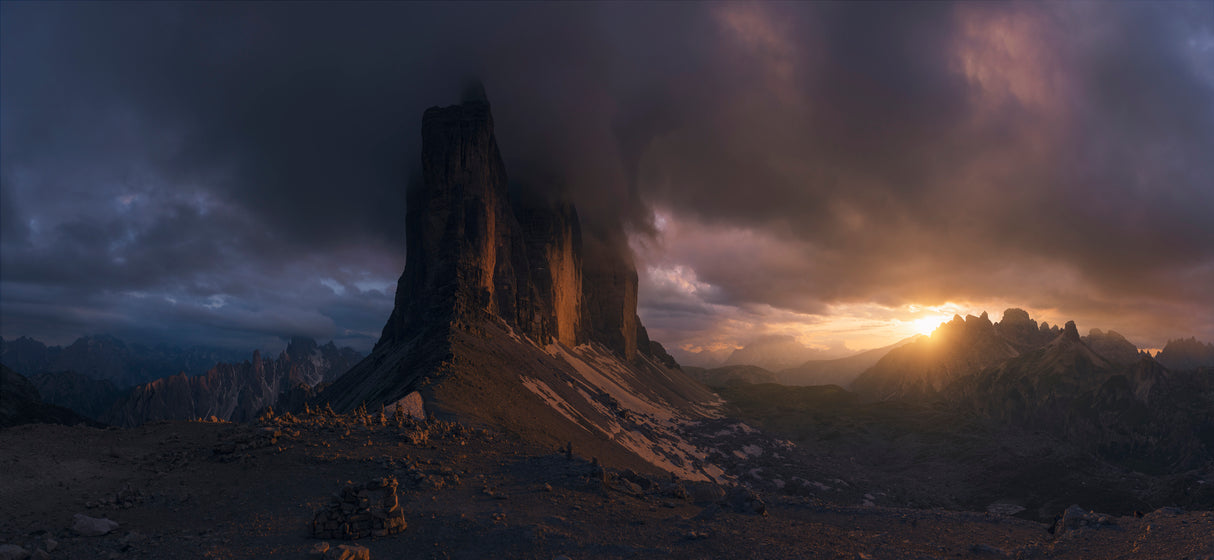 Tre Cime, Dolomites Poster och Canvastavla