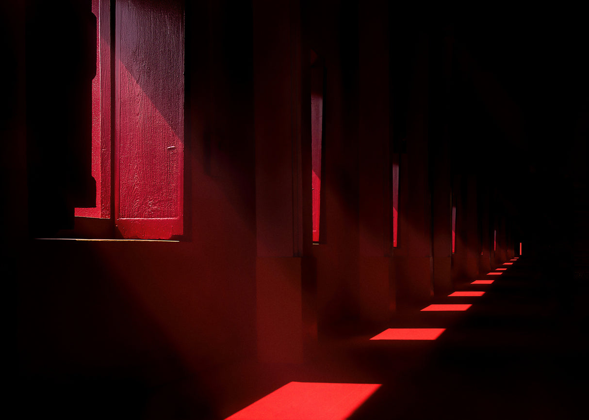 In the red temple Poster och Canvastavla