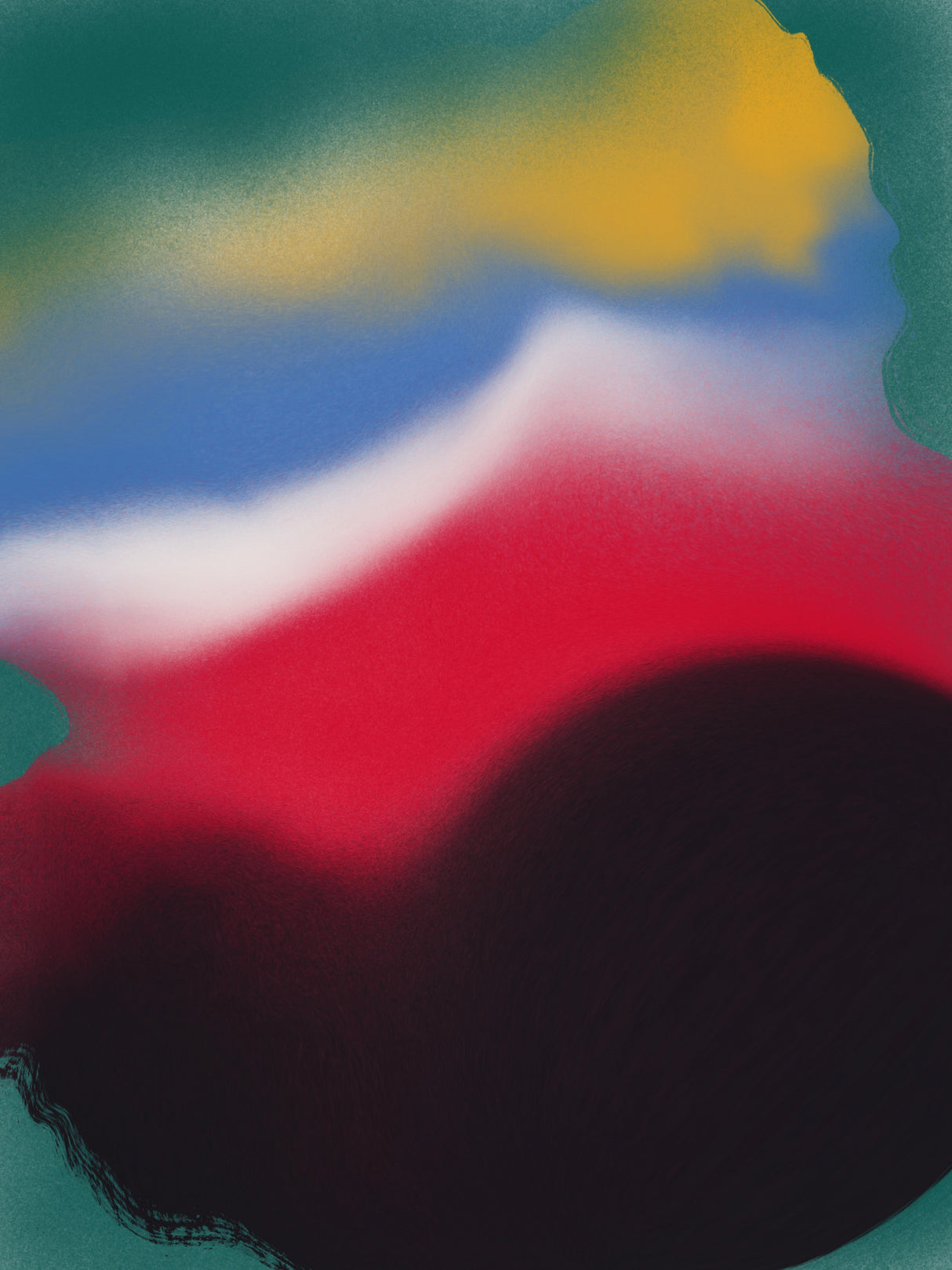 Four Colors Liquid Poster och Canvastavla