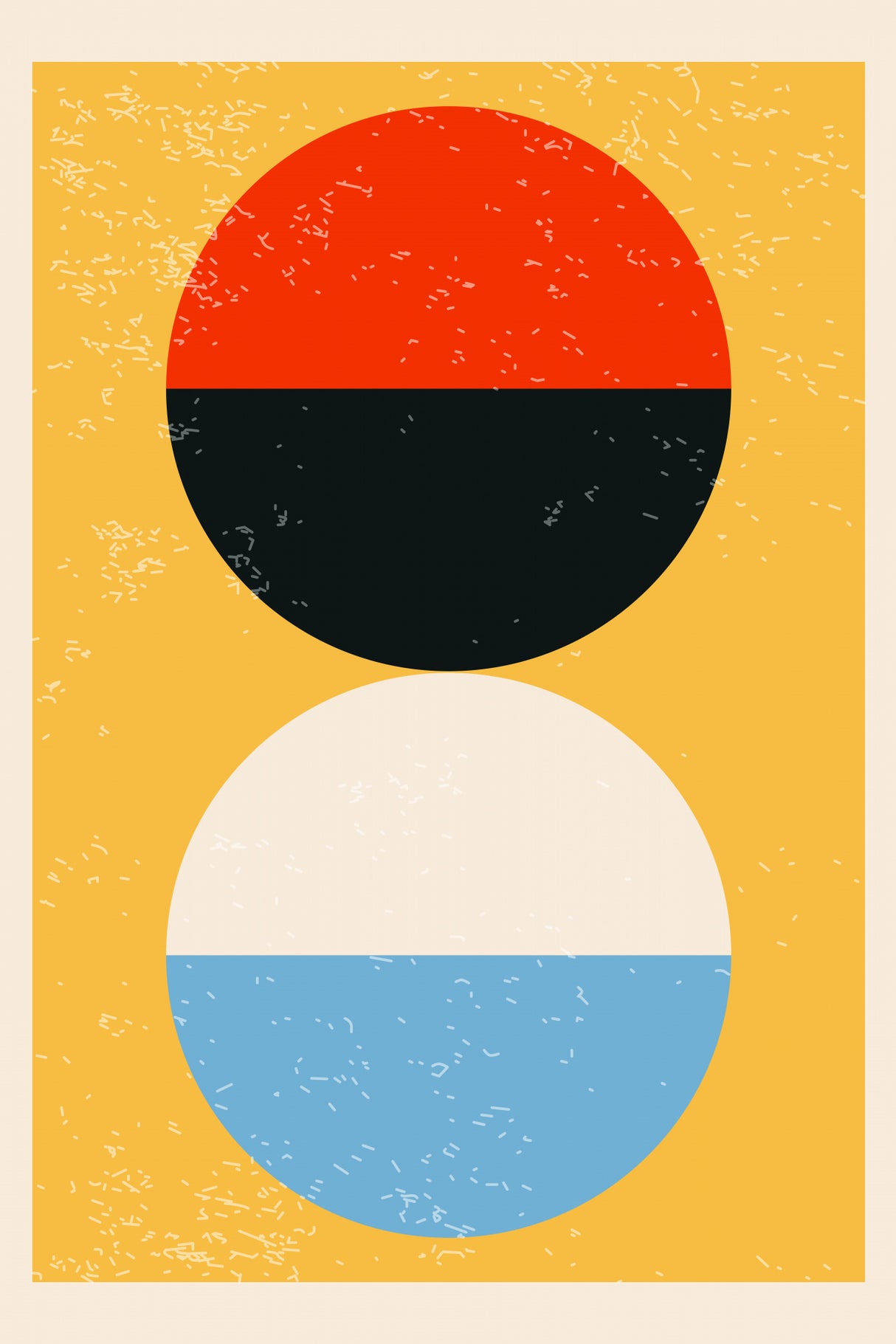 Minimal Abstract Shapes Series #26 Poster och Canvastavla