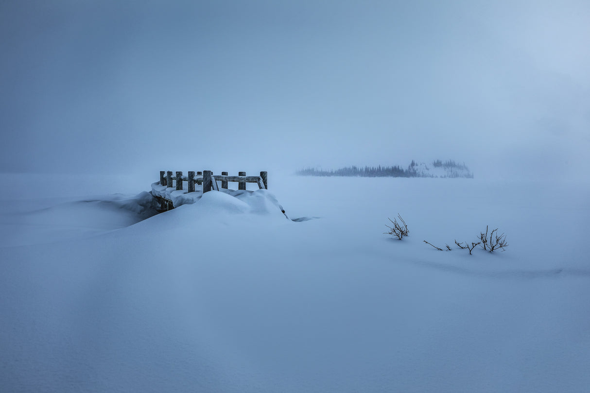 Small Woodbridge after snow Poster och Canvastavla