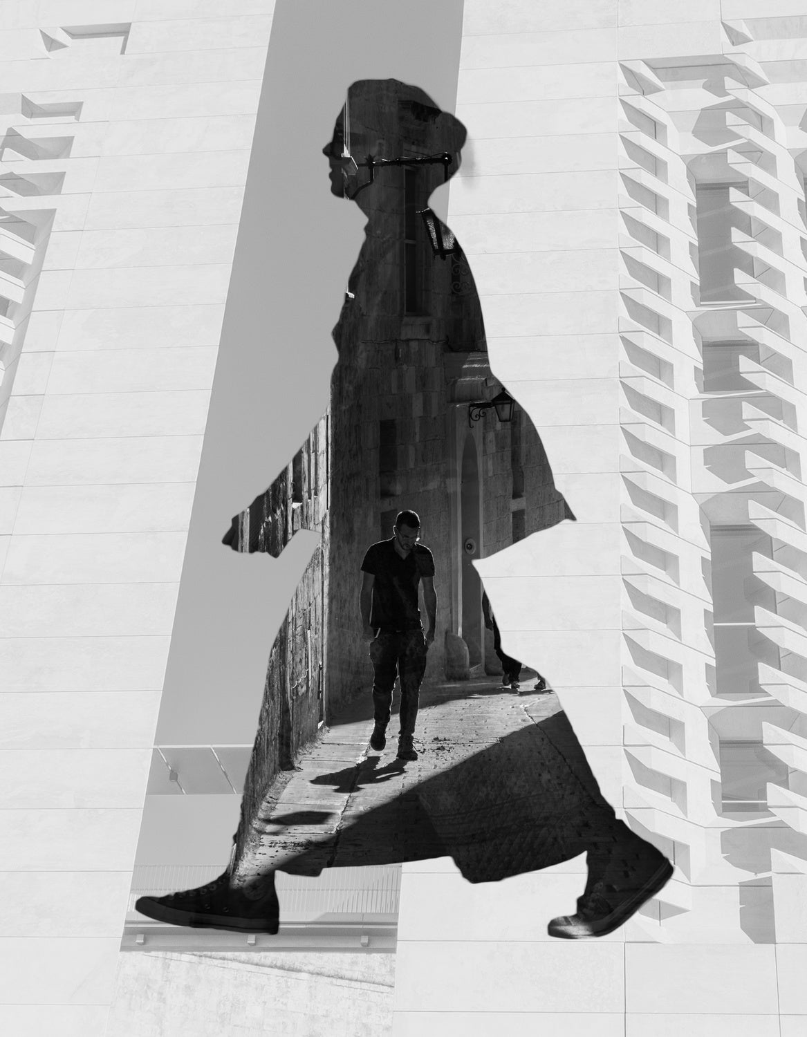 Street Double Exposure Poster och Canvastavla