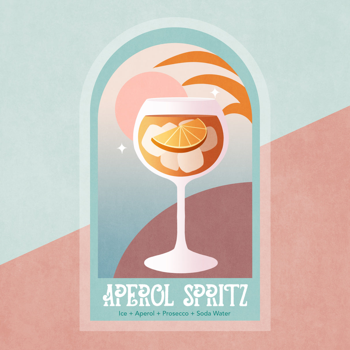 Kokteyl Aperol Spritz Poster och Canvastavla