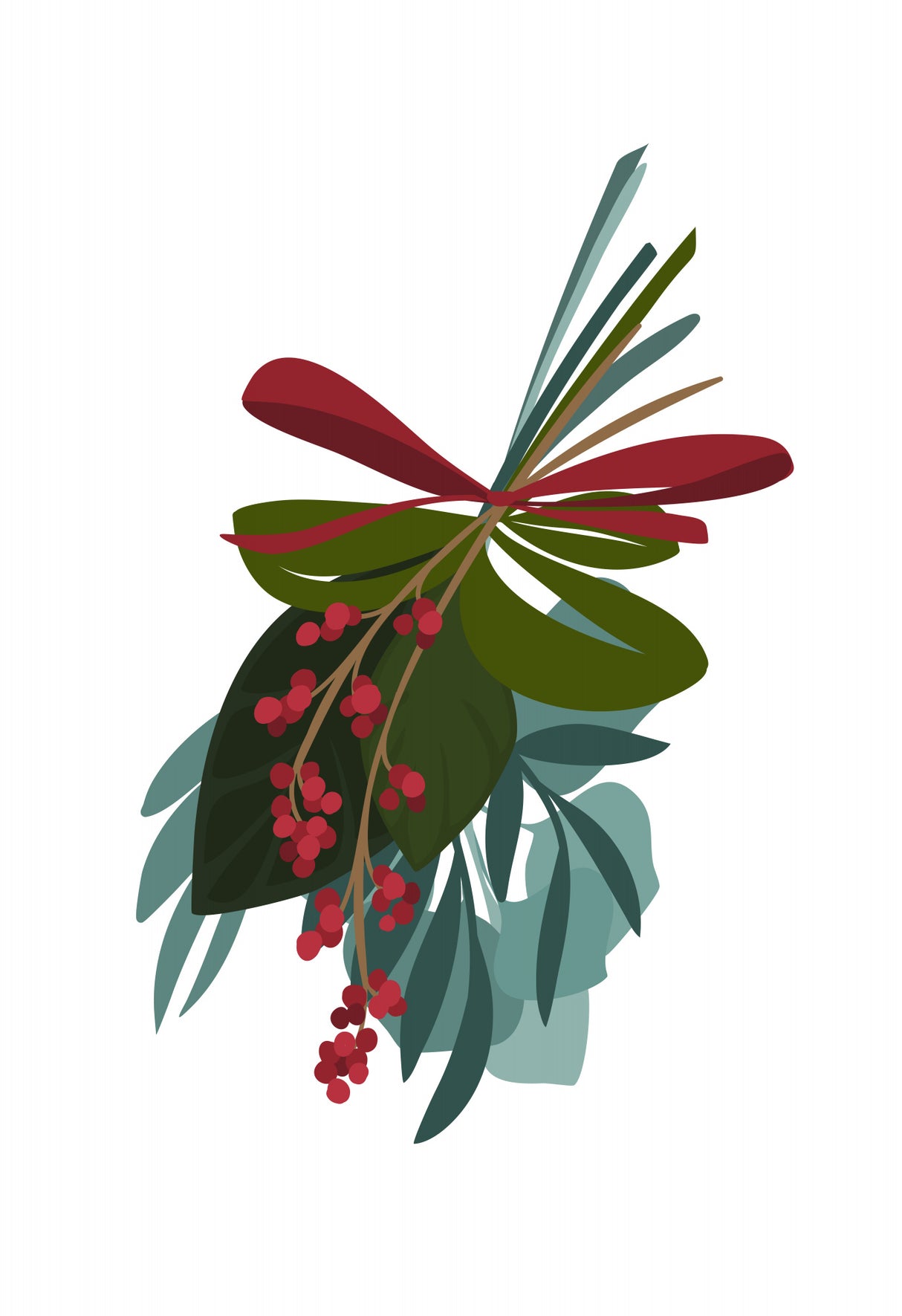 Thea holiday bouquet Poster och Canvastavla