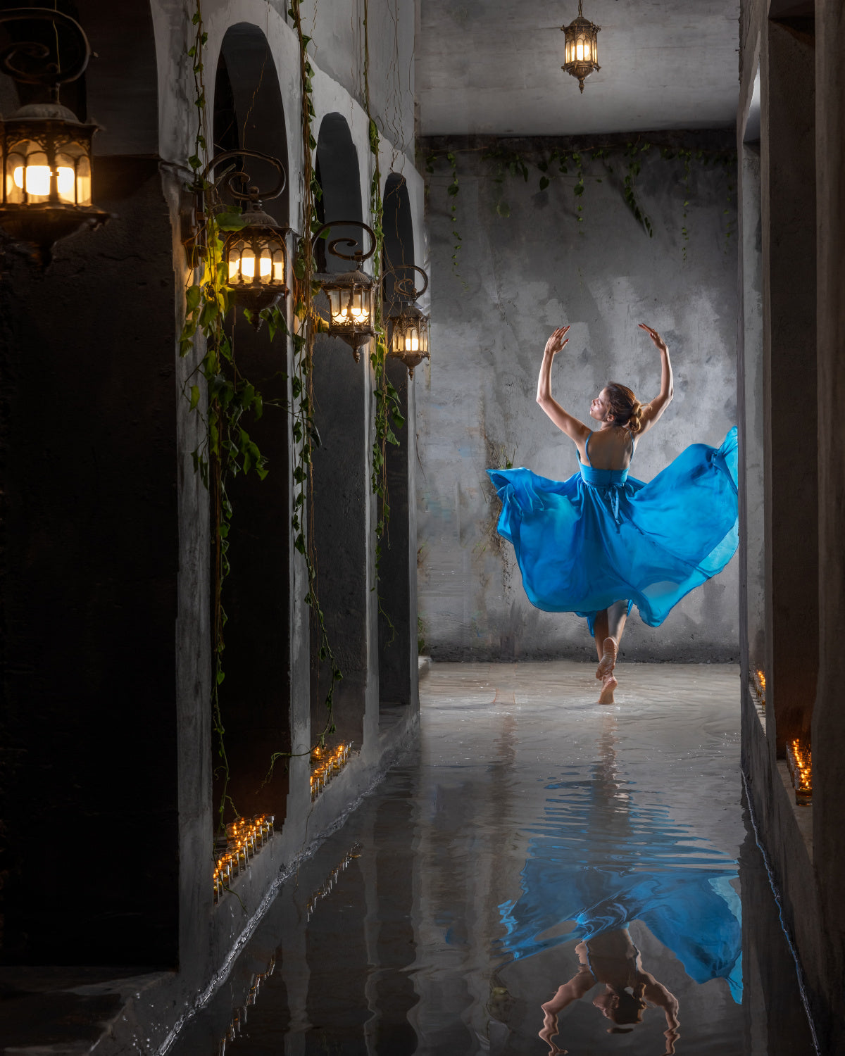 Ballerina on the aisle Poster och Canvastavla