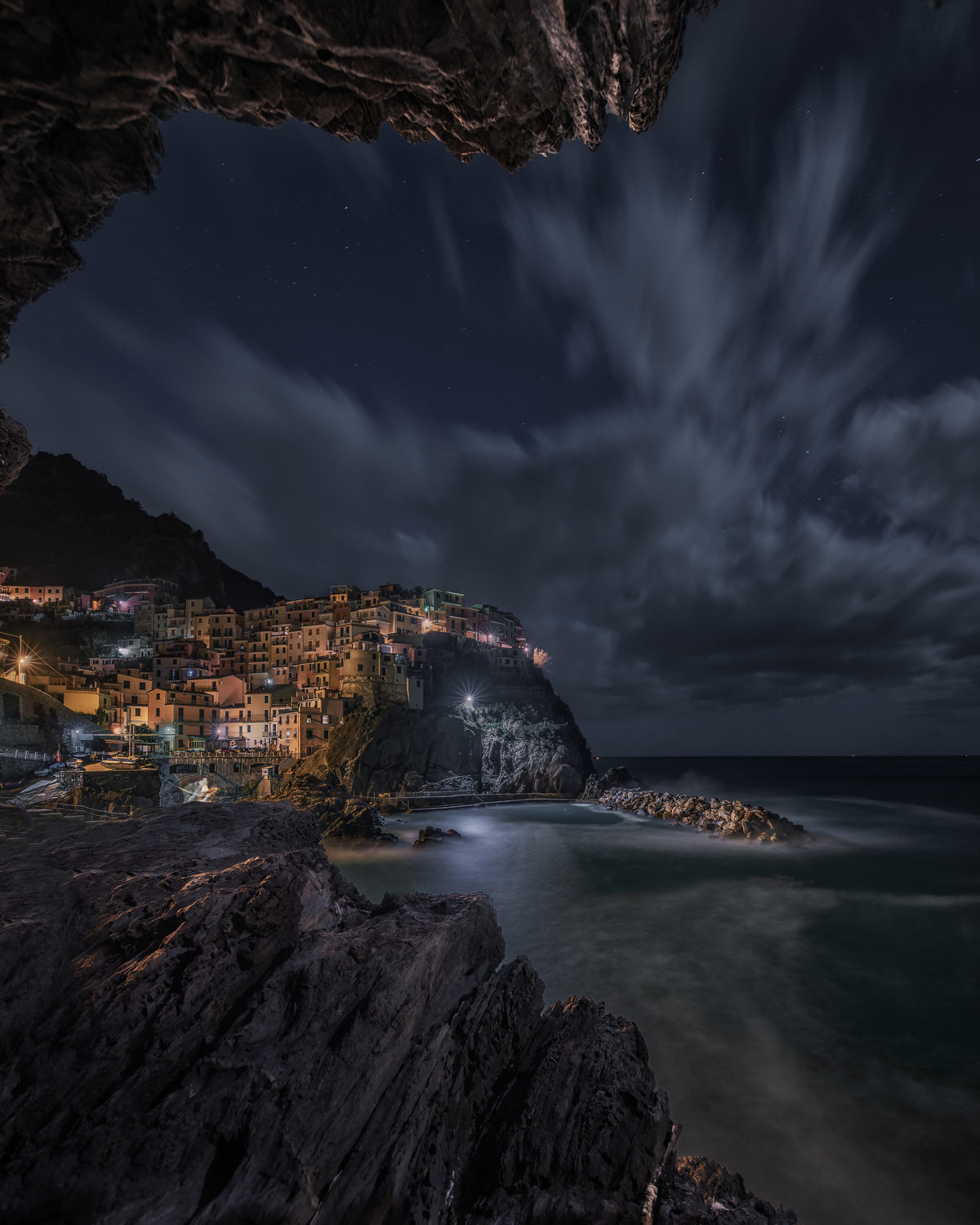 Manarola Poster och Canvastavla