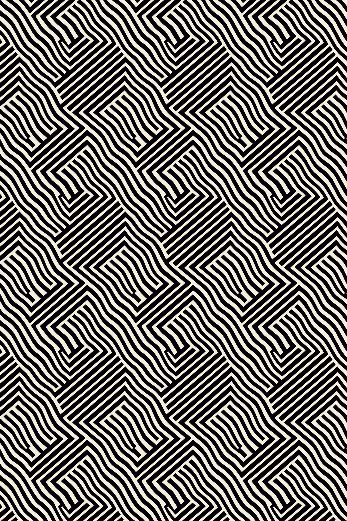 Black And White Pattern Poster och Canvastavla