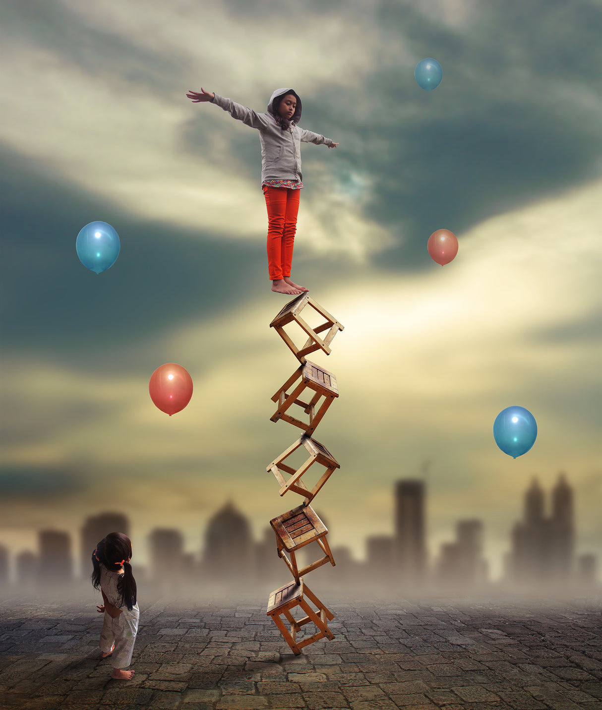 Training of Balancing Poster och Canvastavla