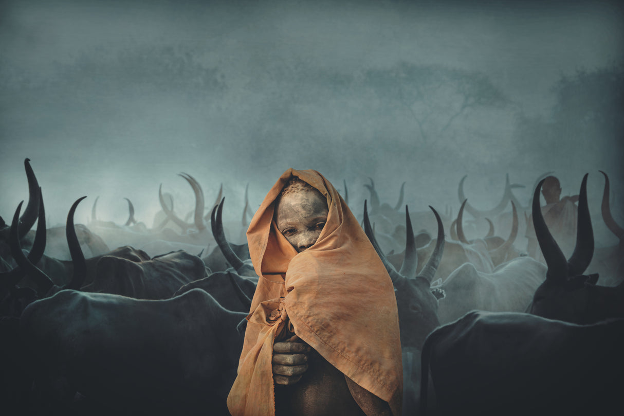 Children of Mundari, South Sudan Poster och Canvastavla
