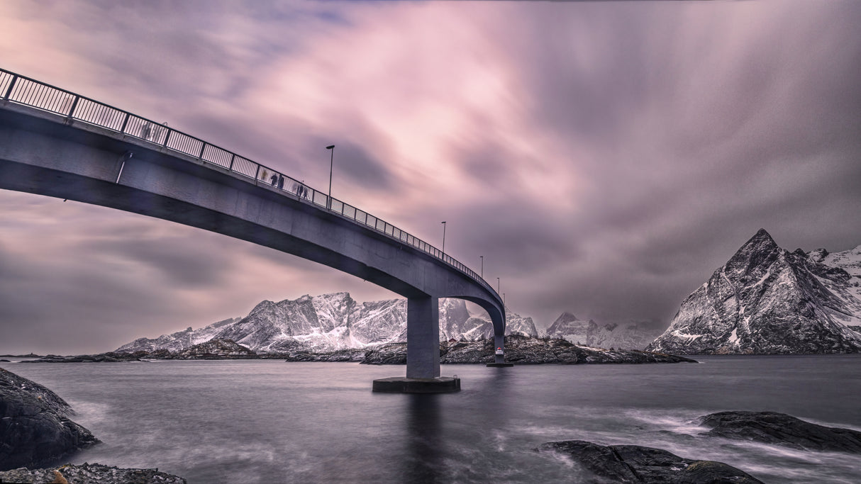 Hamnøy bridge Poster och Canvastavla
