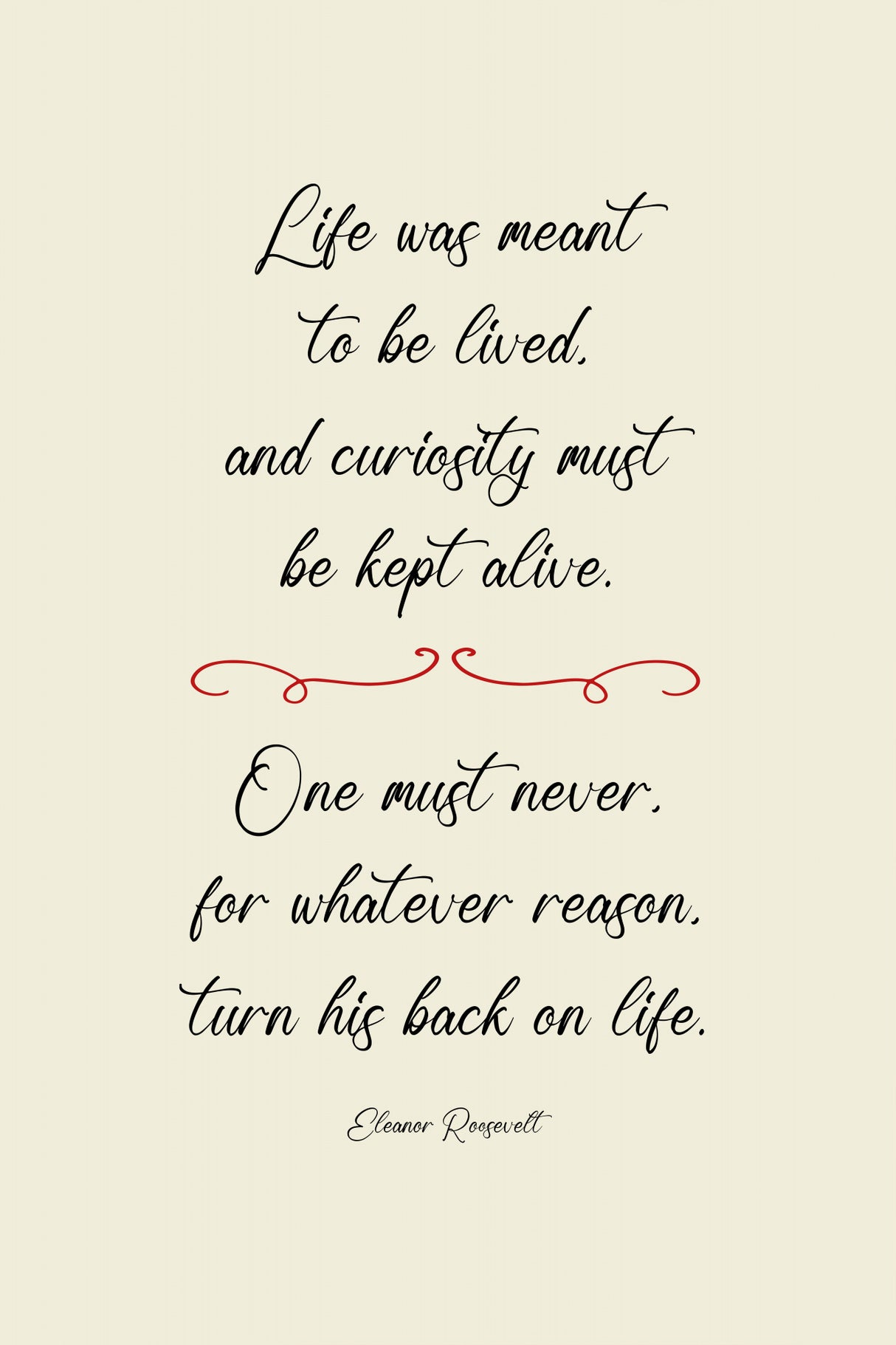 Eleanor Roosevelt quote Poster och Canvastavla