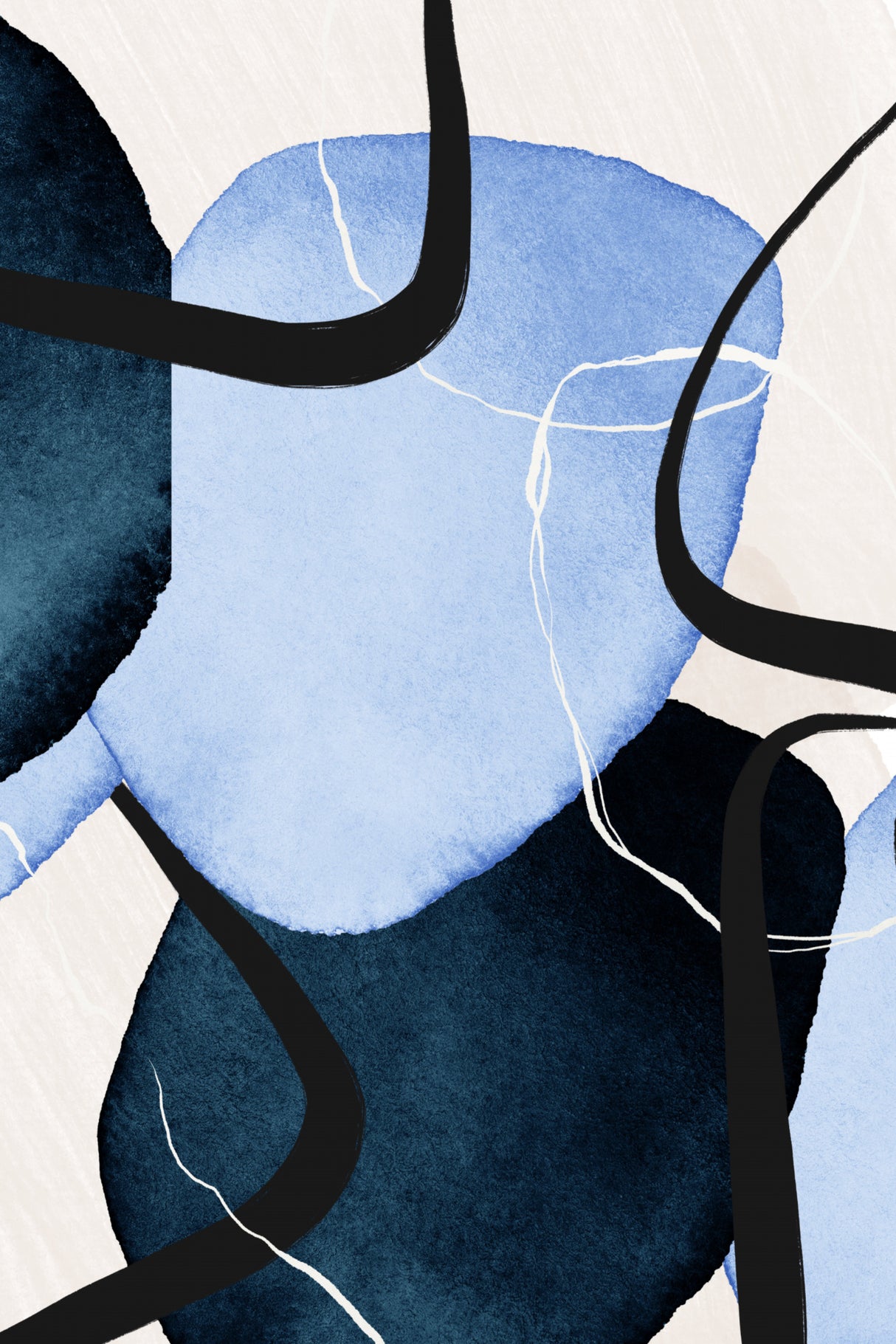 Shapley Blue-2 Poster och Canvastavla