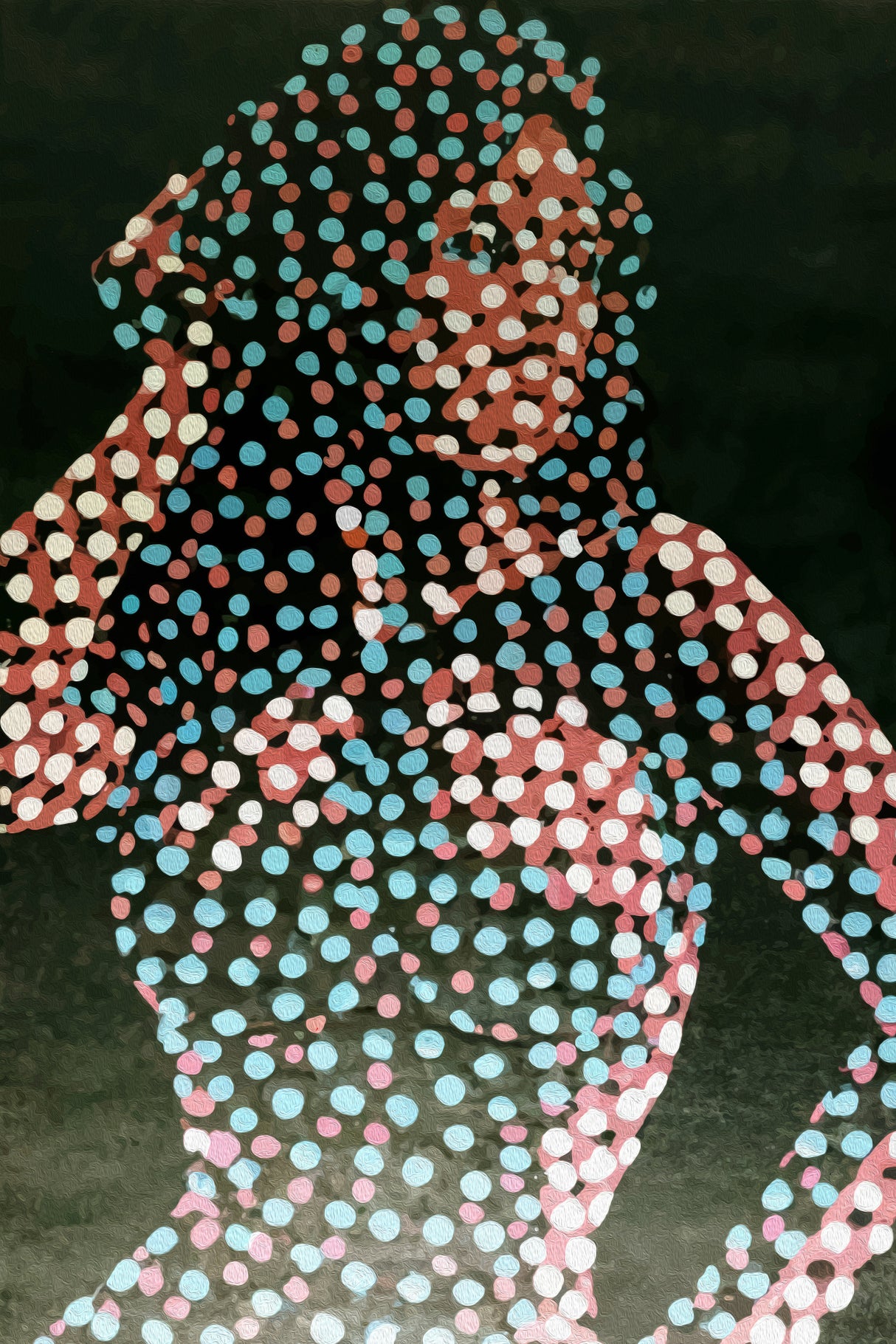 Woman in dots Poster och Canvastavla