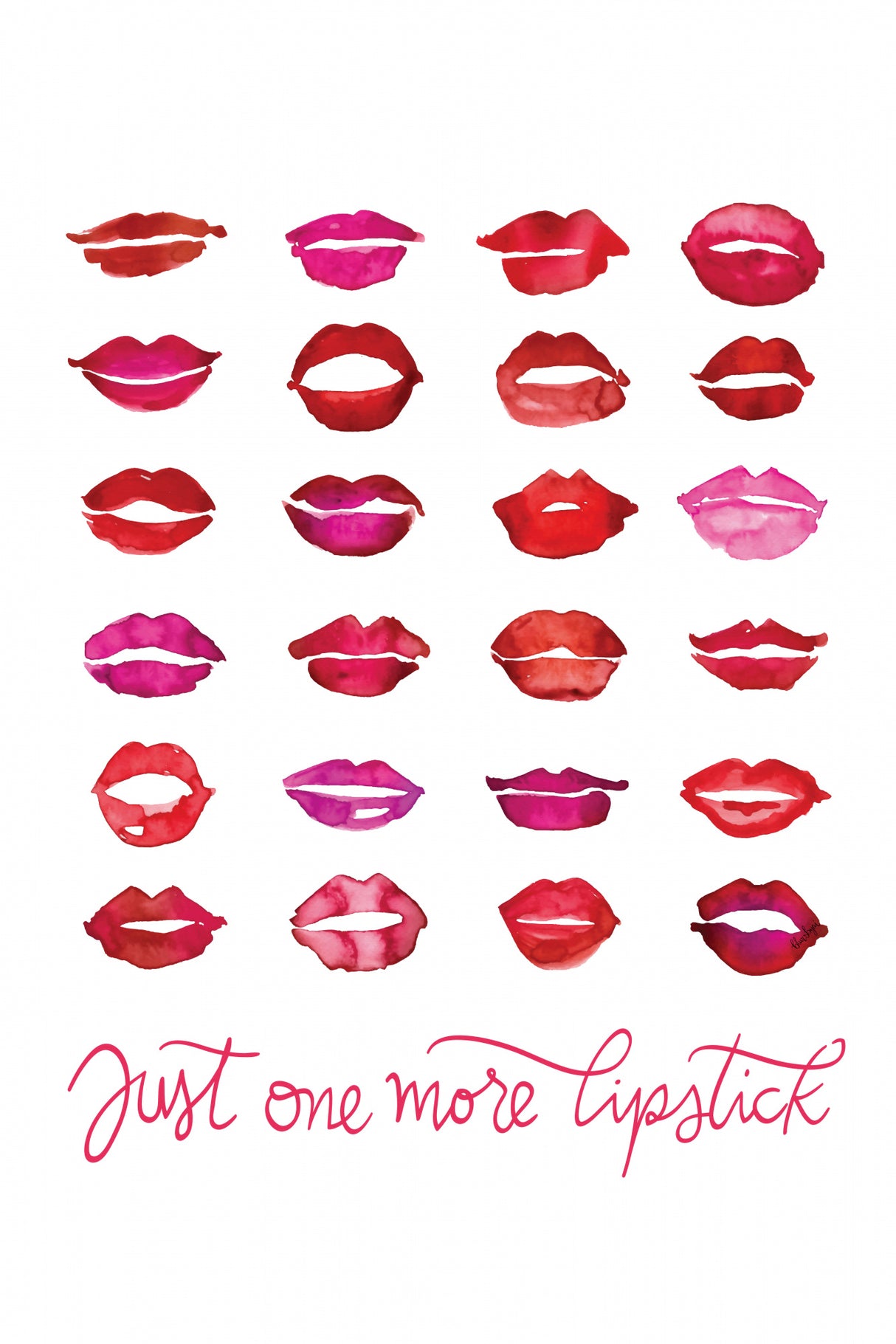 Just one more lipstick Poster och Canvastavla