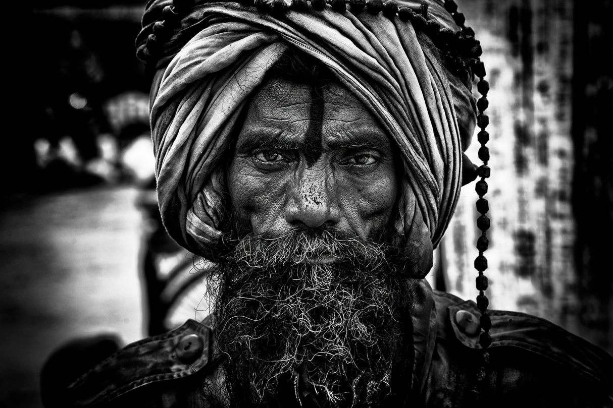 Man in Kumbh Mela - Prayagraj-India Poster och Canvastavla