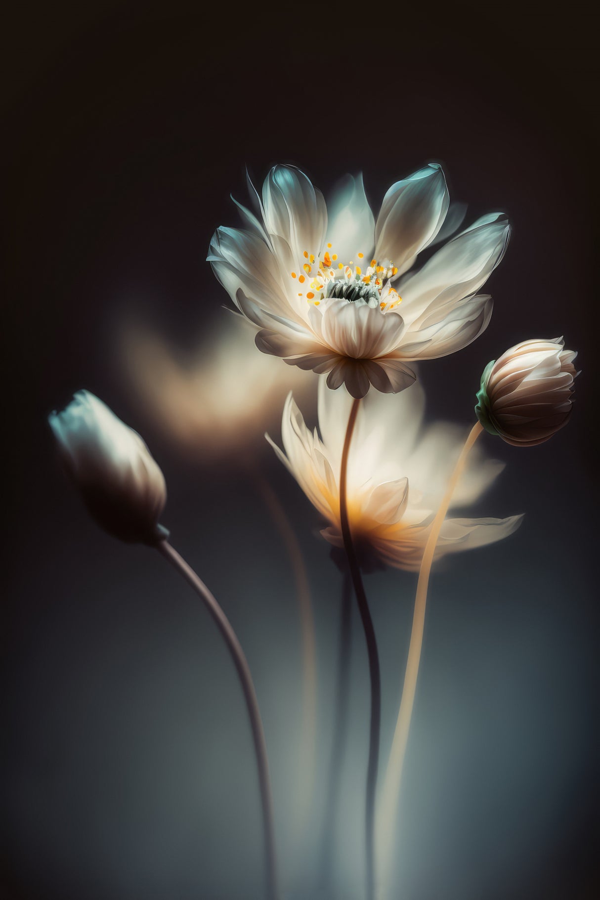 Growing At Night Poster och Canvastavla