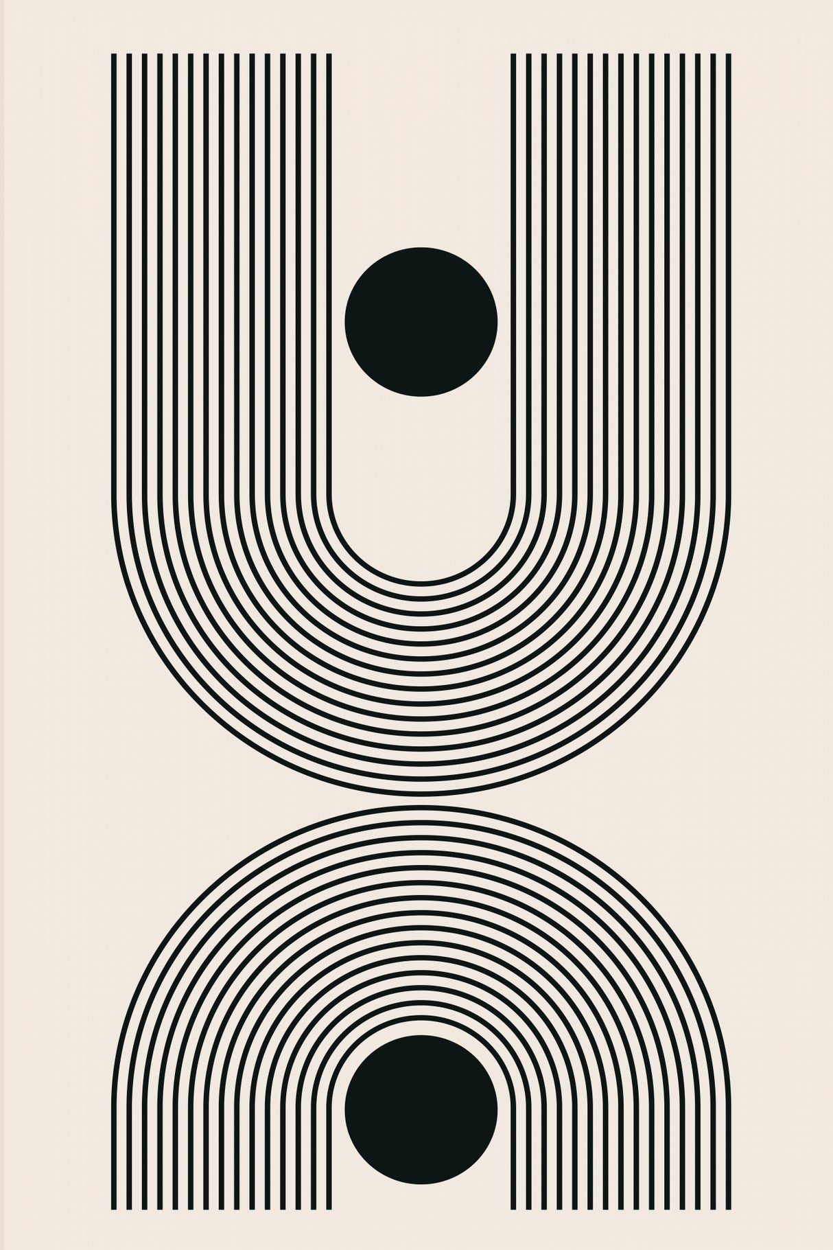 Black Boho Vibe Series #1 Poster och Canvastavla