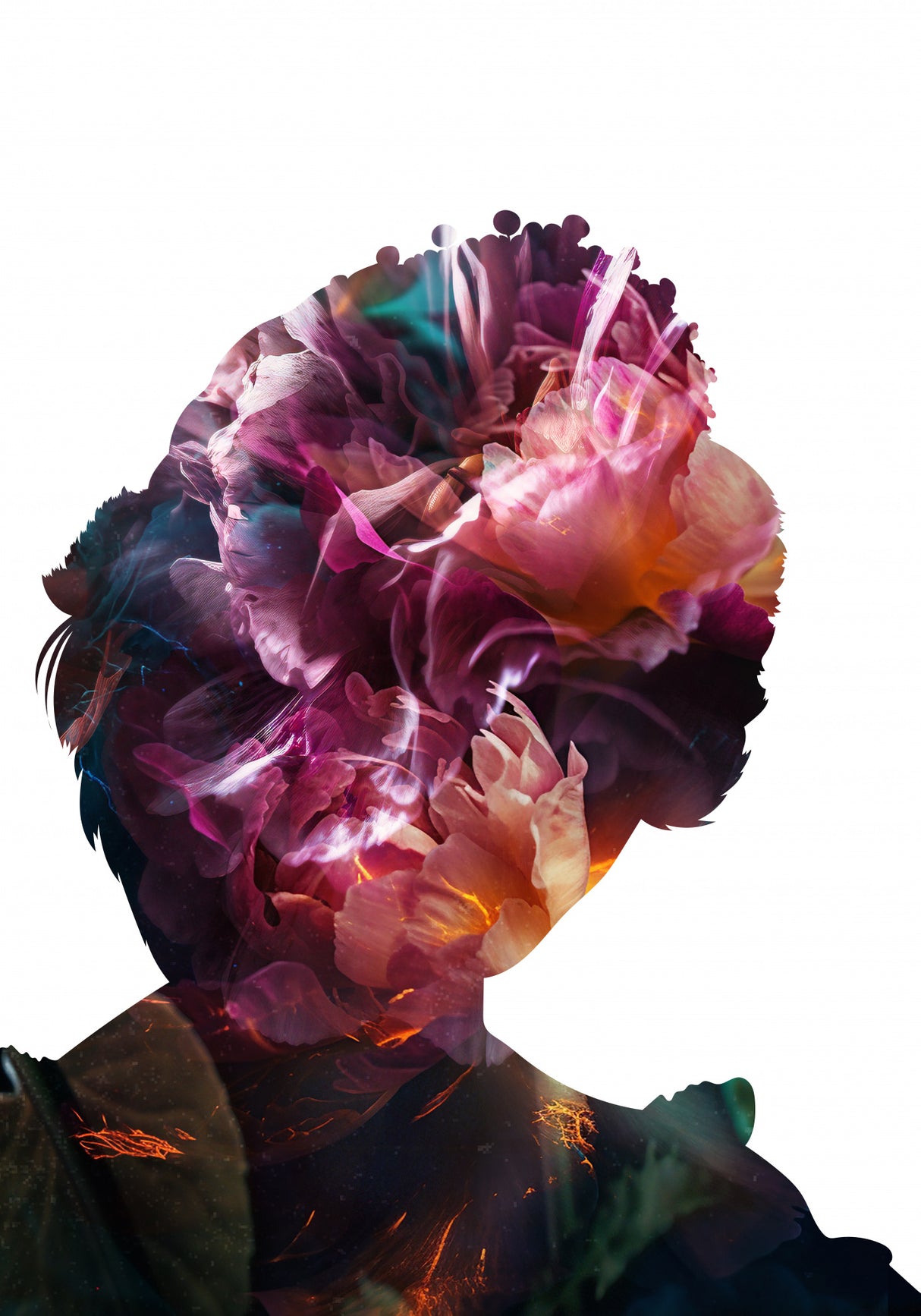 Princess Diana Silhouette Poster och Canvastavla