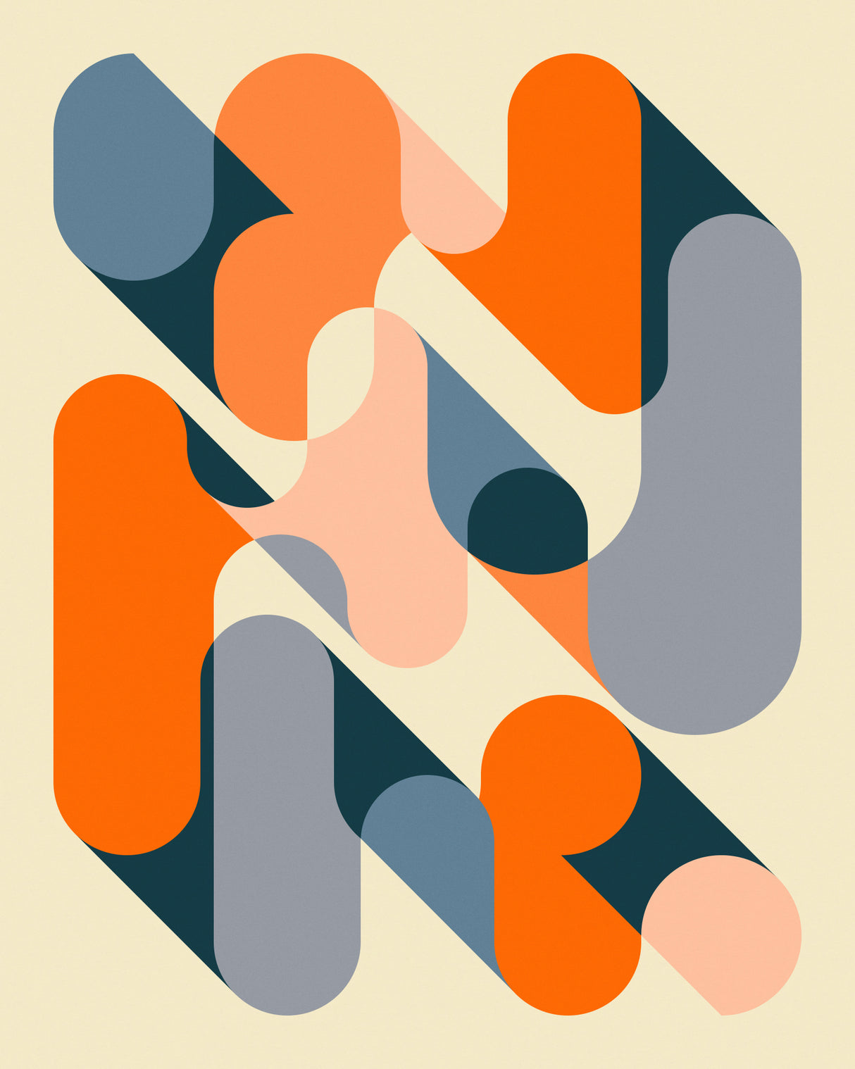 Geometrics 2 Poster och Canvastavla