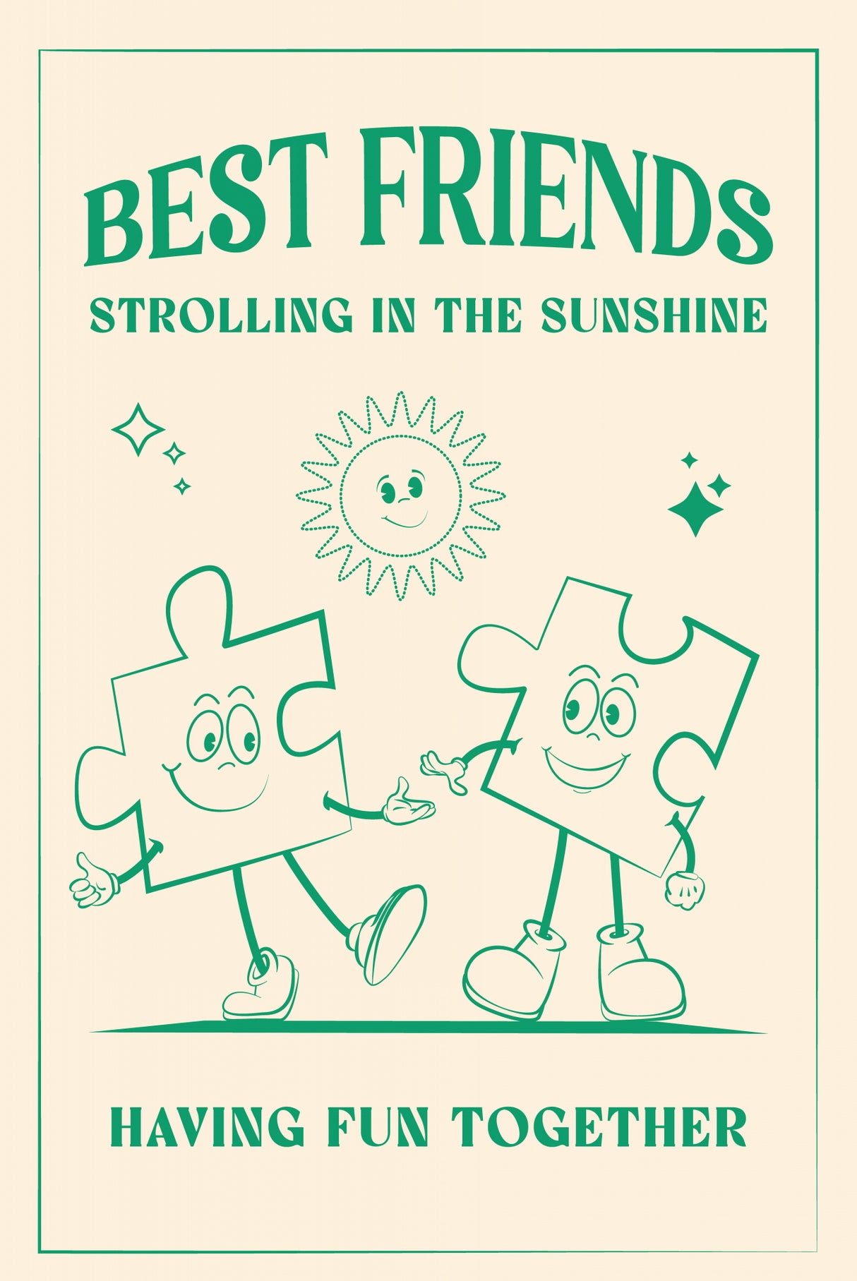 Best Friends Poster och Canvastavla