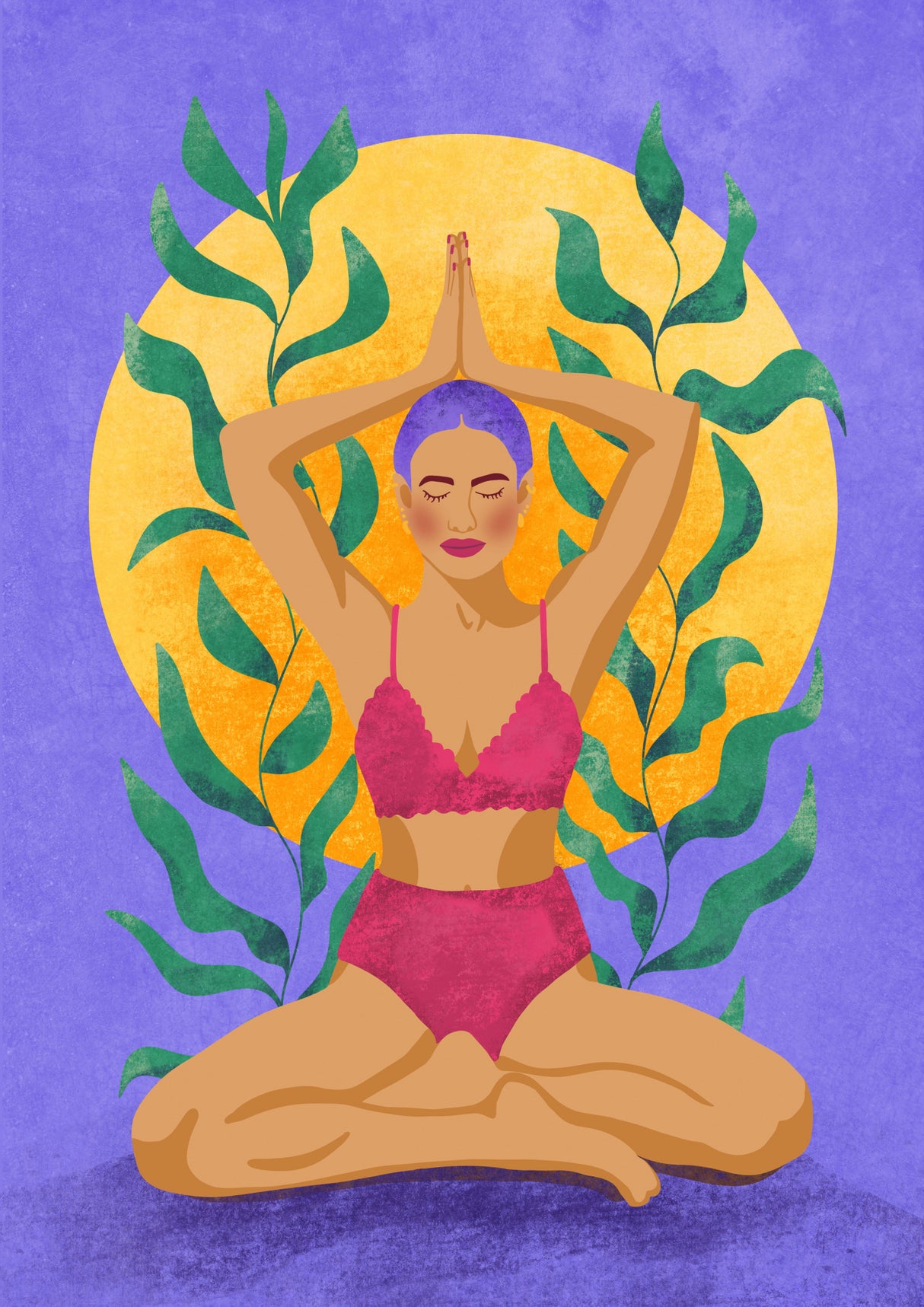 Meditation Poster och Canvastavla