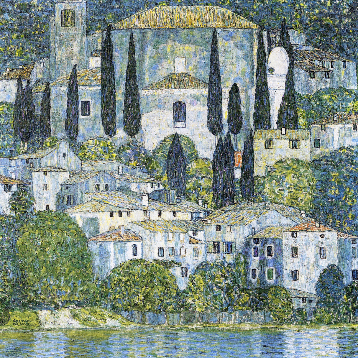 Kirche In Cassone (1913) Poster och Canvastavla