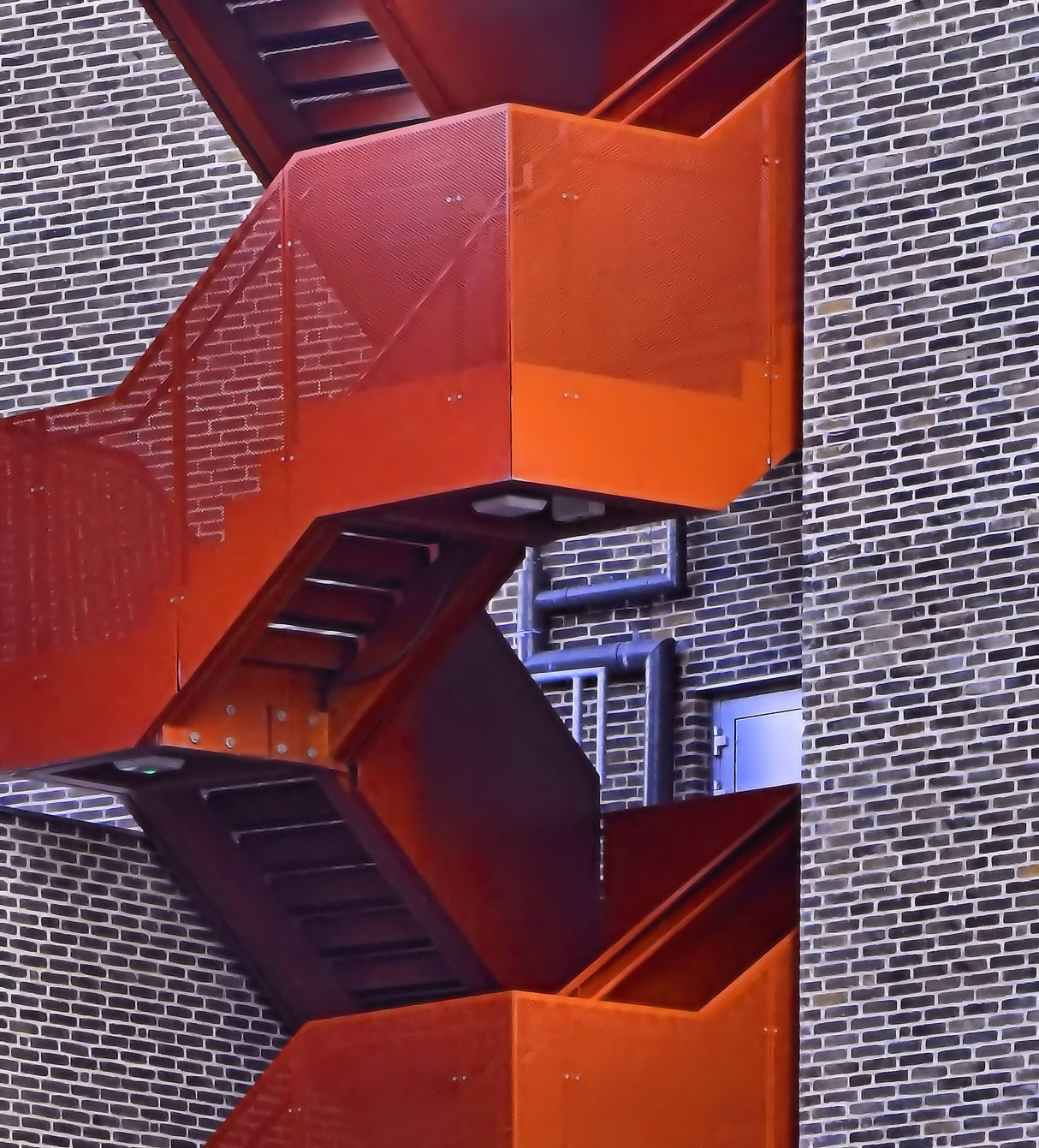 The Red Stairs Poster och Canvastavla