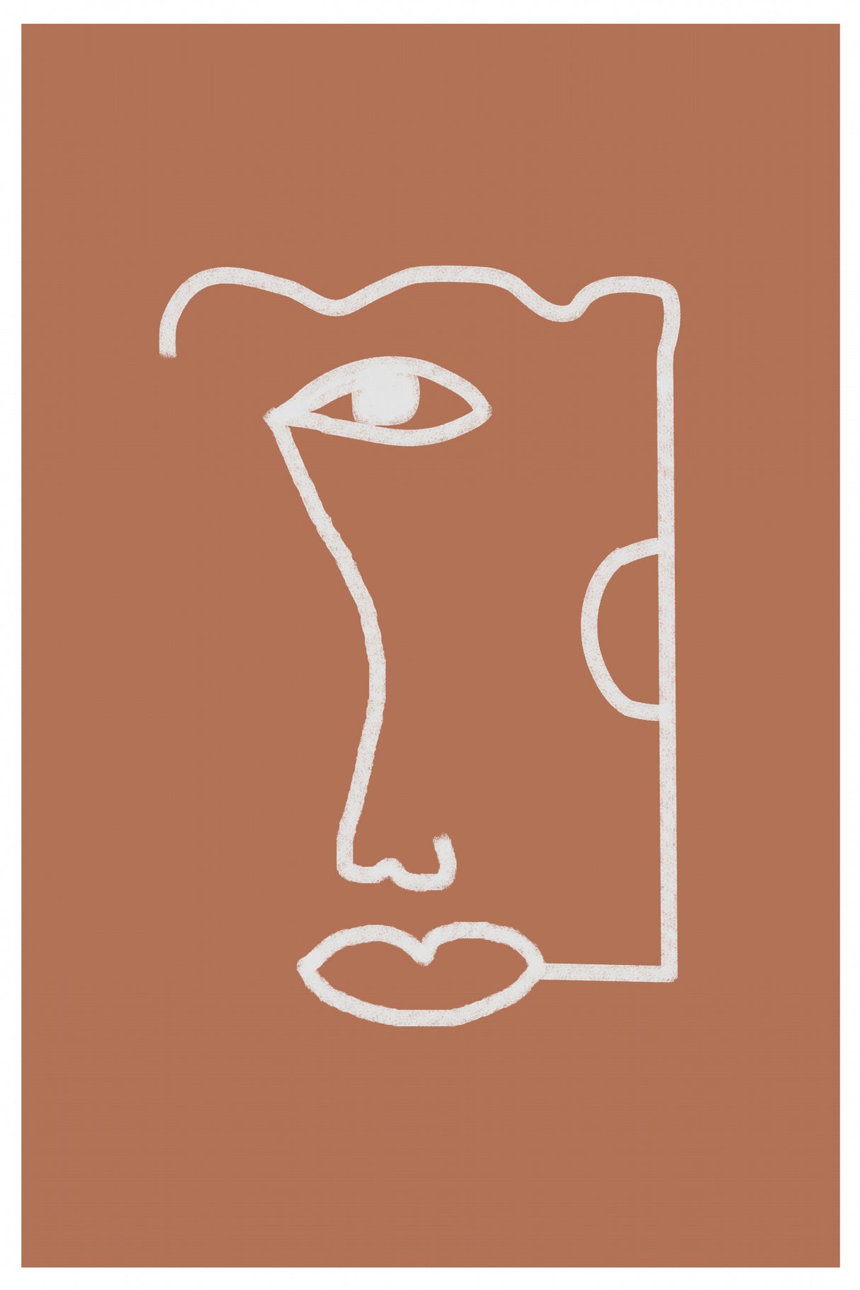 Abstract Head No2. Poster och Canvastavla