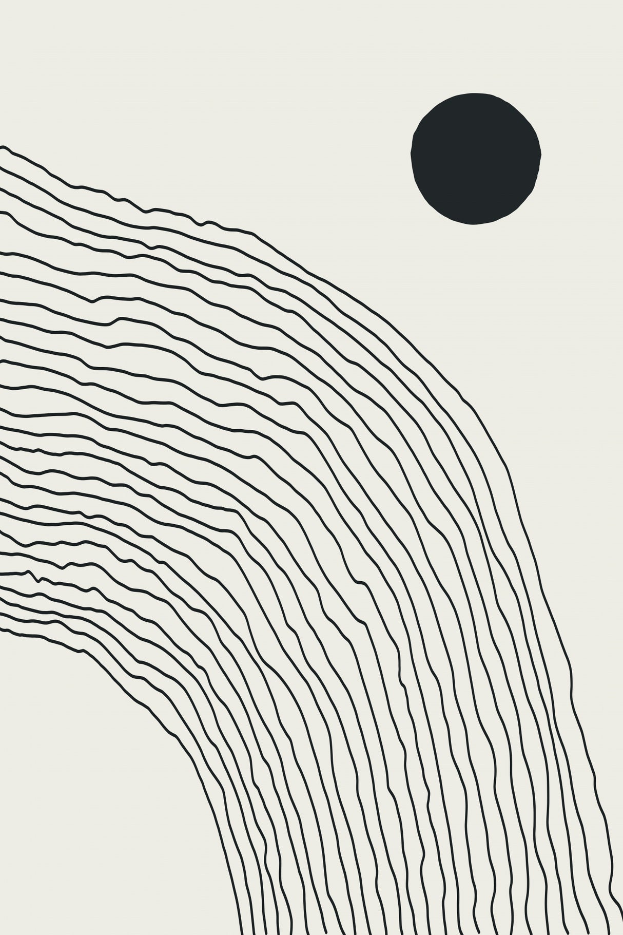 Boho Lines Series #5 Poster och Canvastavla