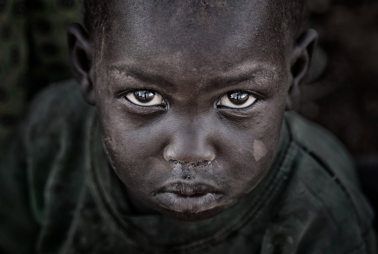 Pokot tribe child-V - Kenya Poster och Canvastavla