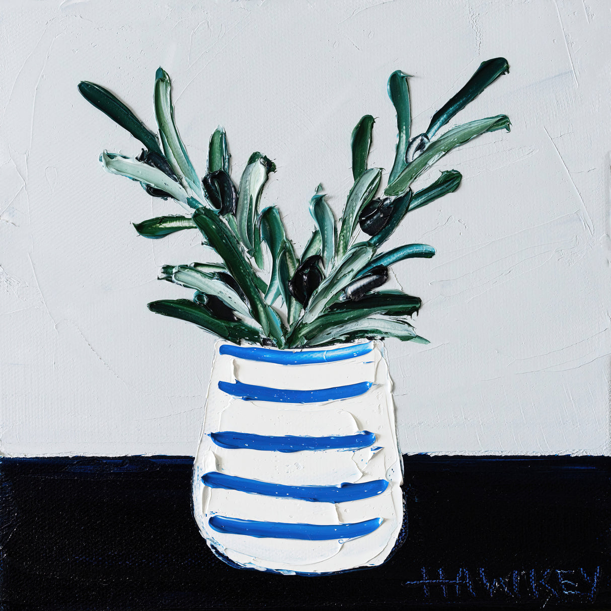 Navy Olive Poster och Canvastavla
