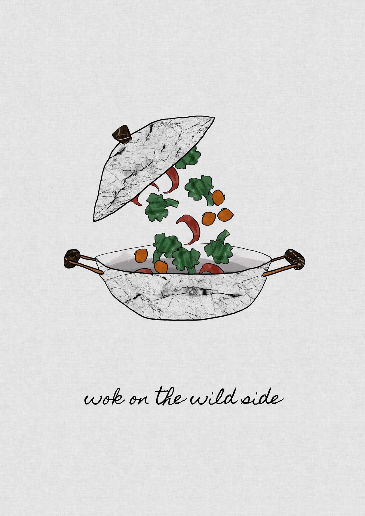 Wok On the Wild Side Poster och Canvastavla