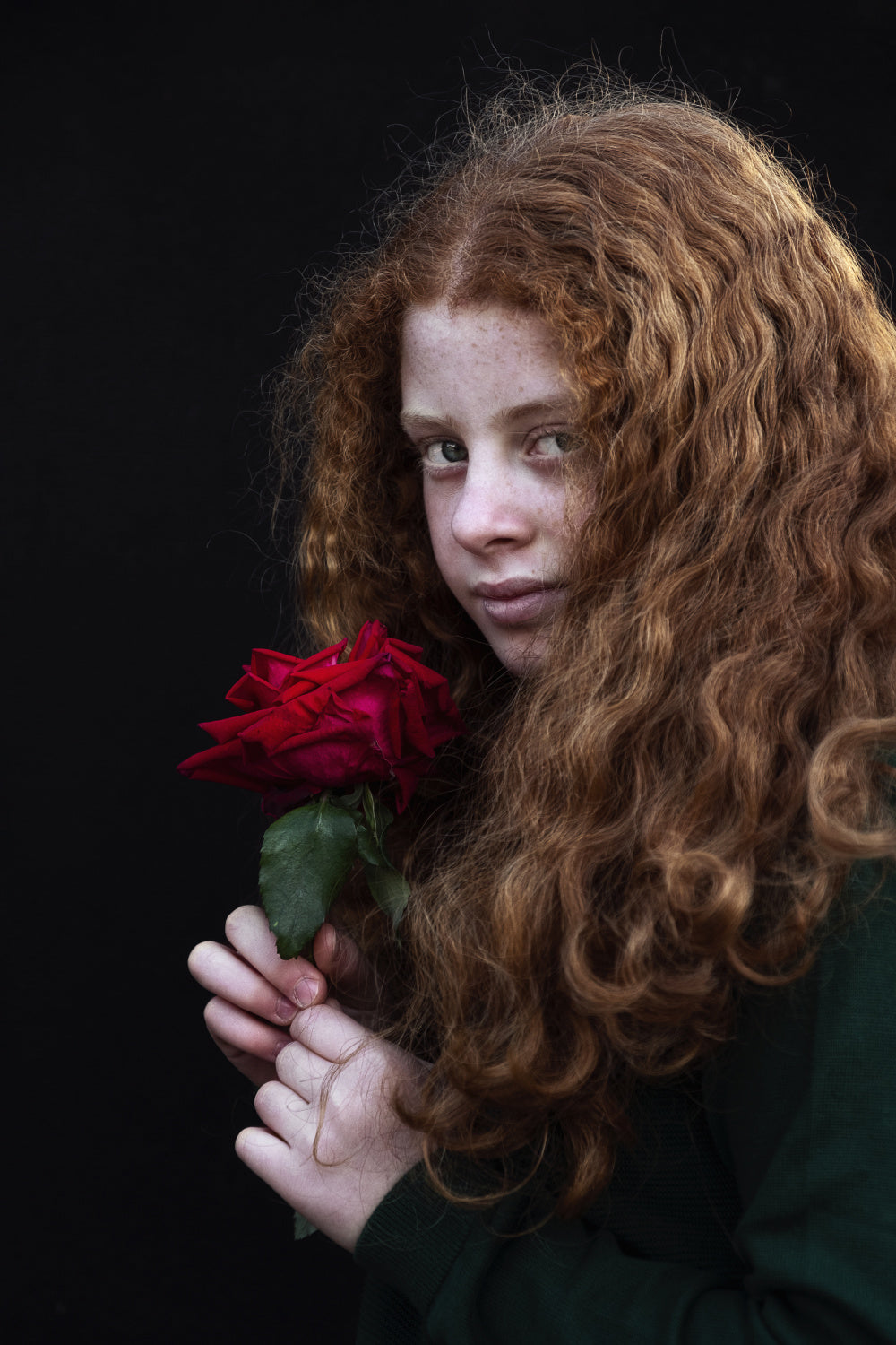 Freckled Girl Poster och Canvastavla