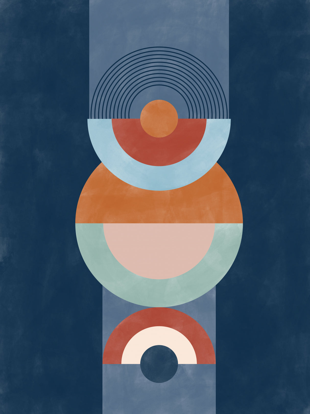 3x4 Aspectratiobluerust51 Poster och Canvastavla