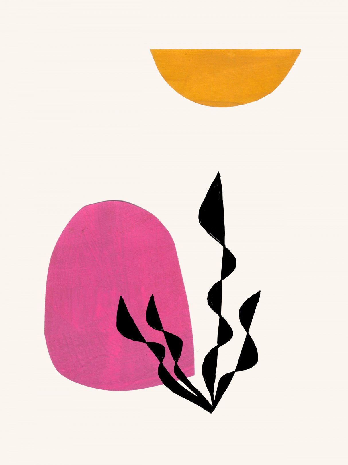 Outerspace Plant Poster och Canvastavla