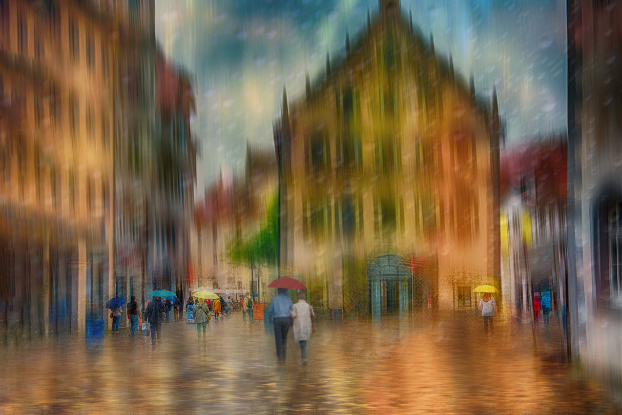 walk in the rain Poster och Canvastavla