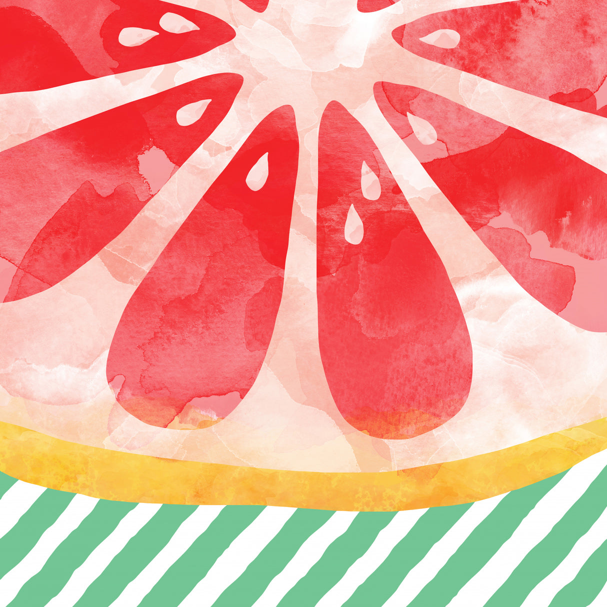Red Grapefruit Poster och Canvastavla