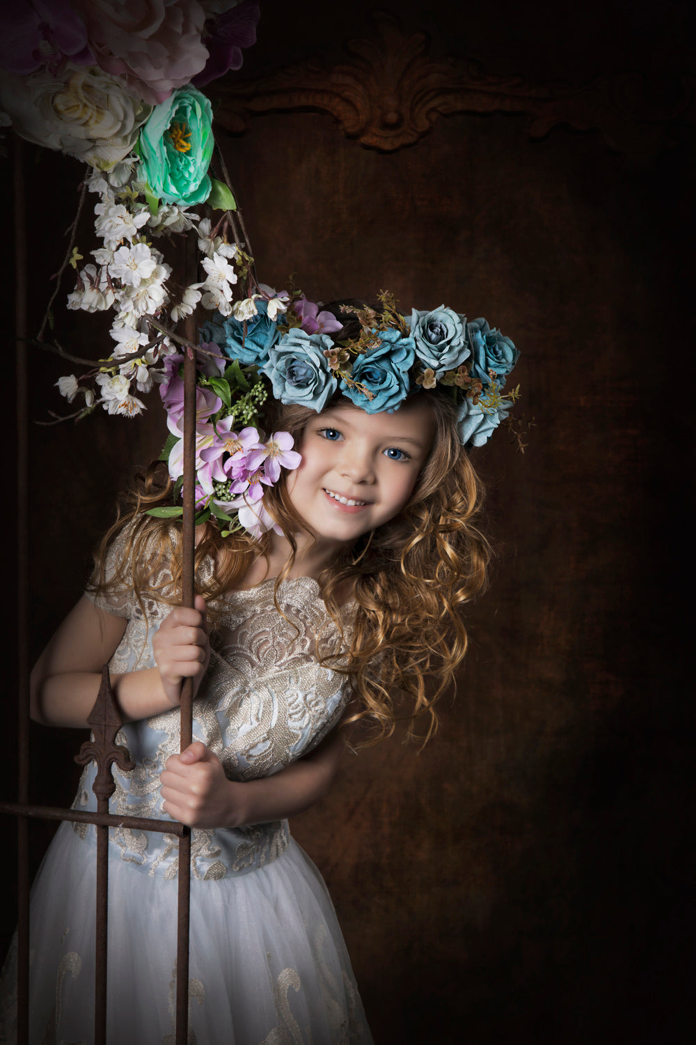 Little flower girl Poster och Canvastavla
