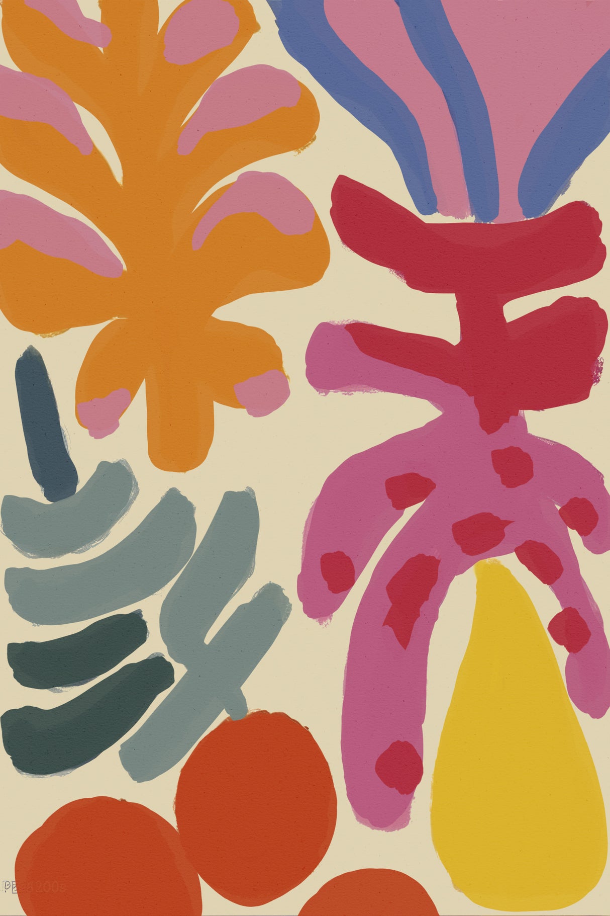 Happy Summer No 5 Poster och Canvastavla