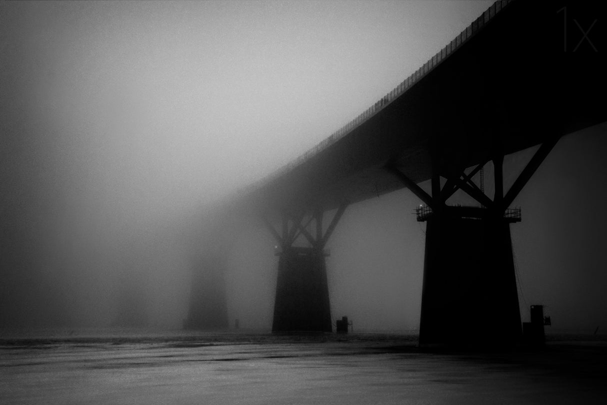 The Sundsvall bridge 2109 m, Dubblekrum Poster och Canvastavla