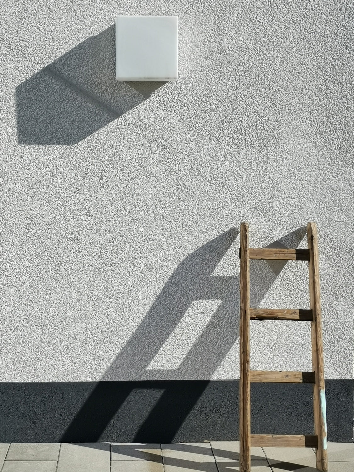 lamp and ladder Poster och Canvastavla