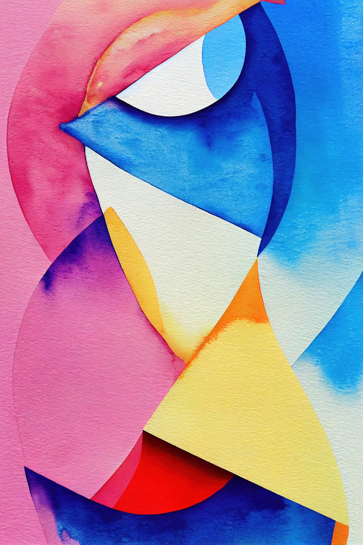 Nature Inspired Abstract Watercolor (Day 46) Poster och Canvastavla