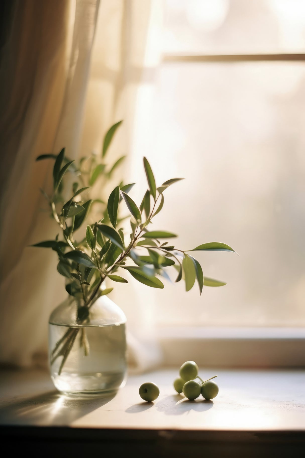 Olives By The Window Poster och Canvastavla
