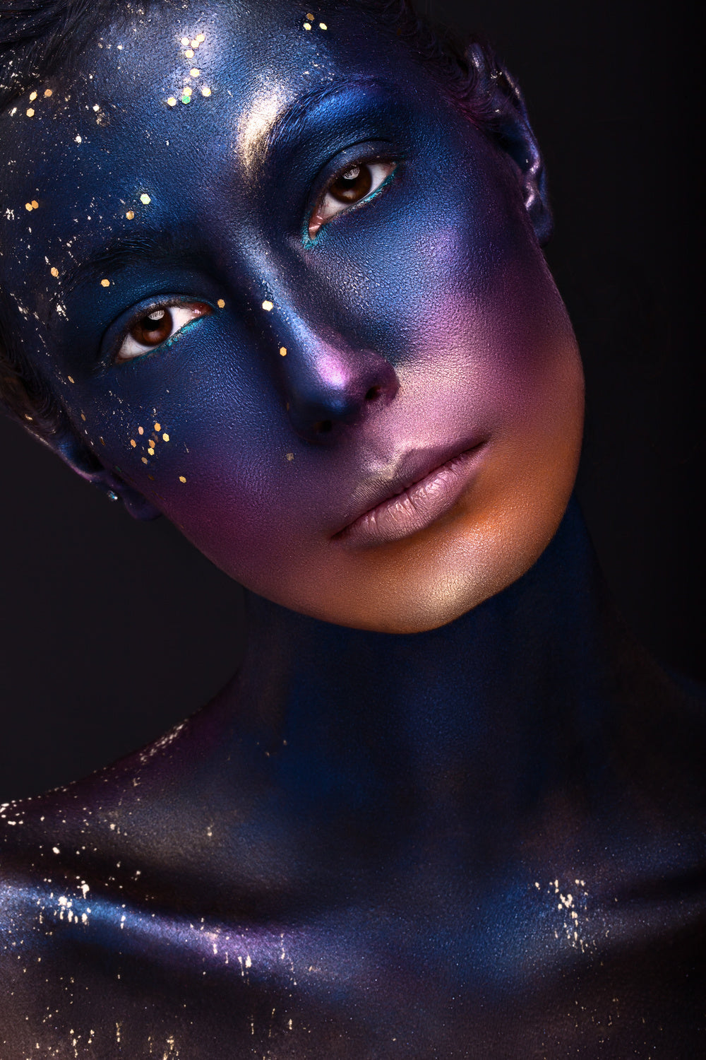 blue night Poster och Canvastavla